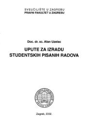 Upute za izradu studentskih pisanih radova, Zagreb - Alan Uzelac