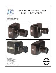 technical manual for dvc-1412 cameras