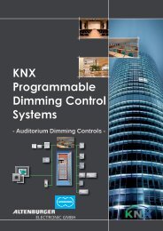 KNX Programmable Dimming Control Systems - Altenburger ...