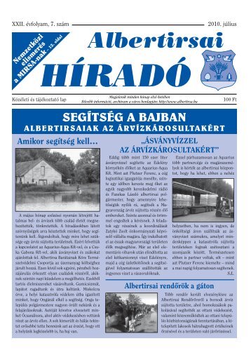 Albertirsai Híradó 2010.07.hó (.pdf)