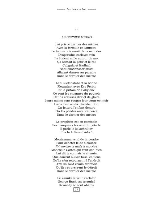 Le rince-cochon (Chansons).pdf - Serge Viau : : : Chien d'écrivain