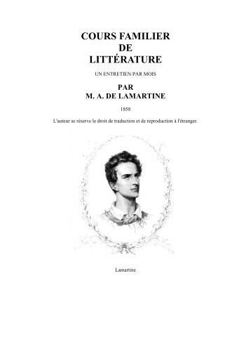 COURS FAMILIER DE LITTÉRATURE - Maxence Caron - Site Officiel