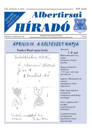 Alberirsa Híradó 2009.04. hó (.pdf) - Albertirsa