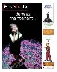 La danse - Memento, le culturel gratuit en Languedoc-Roussillon