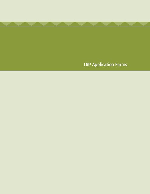 IHS Loan Repayment Program Application Handbook