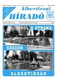 Alberirsa Híradó 2006.05. hó (.pdf) - Albertirsa