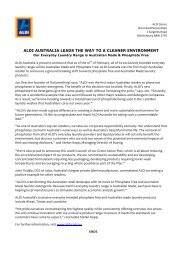 ALDI AUSTRALIA LEADS THE WAY TO A CLEANER ENVIRONMENT