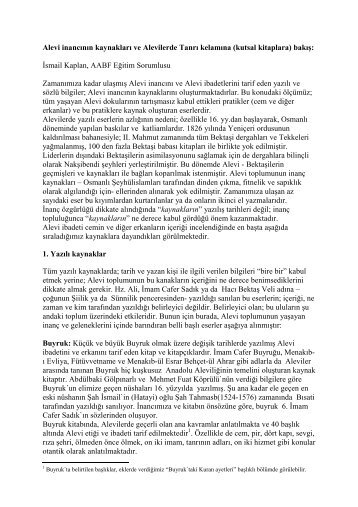 Aleviligin Kaynaklari (PDF)(alevi.com)