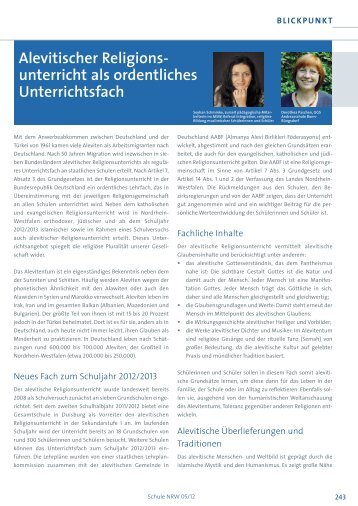 Gesamter Artikel ARU als ordentliches Fach Blickpunkt - Alevitische ...