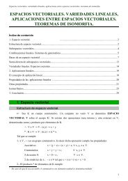 Espacios vectoriales