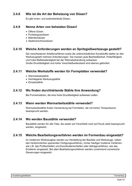 1 Fertigungstechnik - Ausbildungsleitfaden