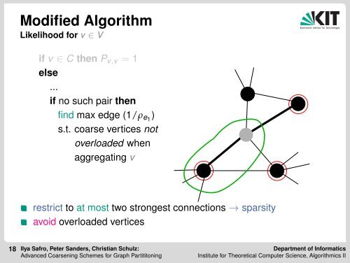 Advanced Coarsening Schemes for Graph Partitioning - Ilya ... - KIT