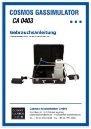 Bedienungsanleitung deutsch - Cosmos-Alkoholtester GmbH