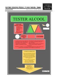 Istruzioni per l'uso italiano - Cosmos-Alkoholtester GmbH