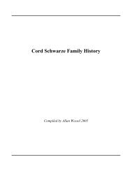 Cord Schwarze Family History - Clark County Wisconsin Pioneer ...