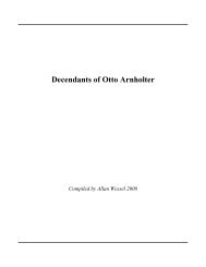 Decendants of Otto Arnholter - Clark County Wisconsin Pioneer ...