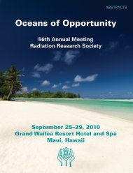 2010 Abstracts - Radiation Research Society