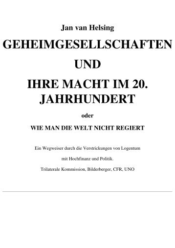 Geheimgesellschaften und ihre Macht im 20ten ... - Rockefeller