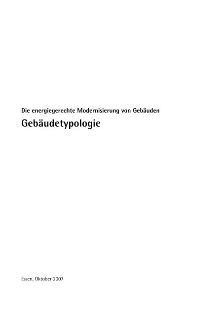 Gebäudetypologie Essen