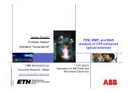FEM, MMP, and MAS analysis of CPP-enhanced optical antennas