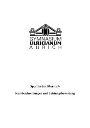 Leistungsbewertung_Oberstufe - Gymnasium Ulricianum Aurich