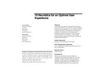 10 Heuristics for an Optimal User Experience - alt.chi 2013