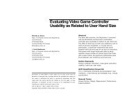 Evaluating Video Game Controller Usability as Related ... - alt.chi 2013