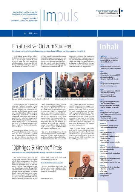 Info Fachhochschule Südwestfalen