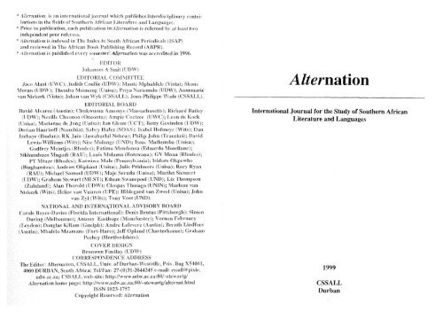 Click Here Alternation Journal