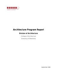 Architecture Program Report - Alumni - University of Oklahoma