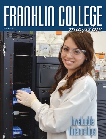 Franklin College Magazine-Spring 13 - Franklin Alumni Network ...