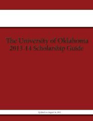 The University of Oklahoma - Alumni - University of Oklahoma