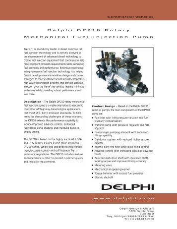 Delphi DP210 Rotary Mechanical Fuel Injection Pump