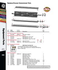 490 Replaces Brouwer Greensmower Parts