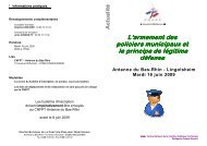 L'armement des PM - csfpt