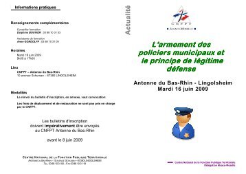 L'armement des PM - csfpt