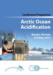 Conference Programme - Arctic Monitoring and Assessment ...