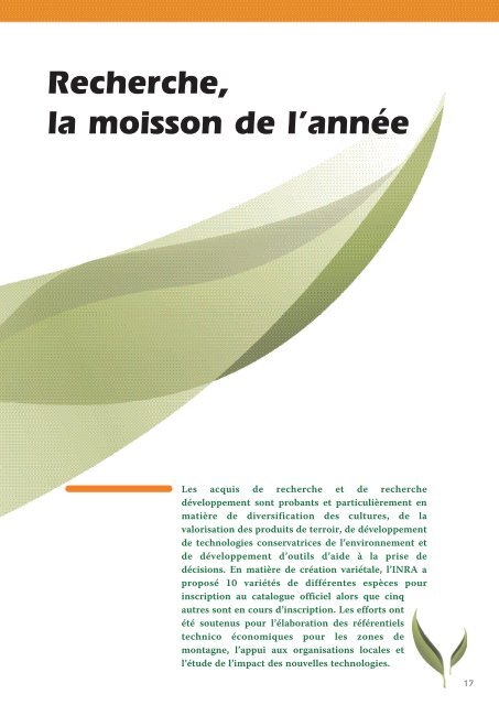 La communication - Institut National de la Recherche Agronomique