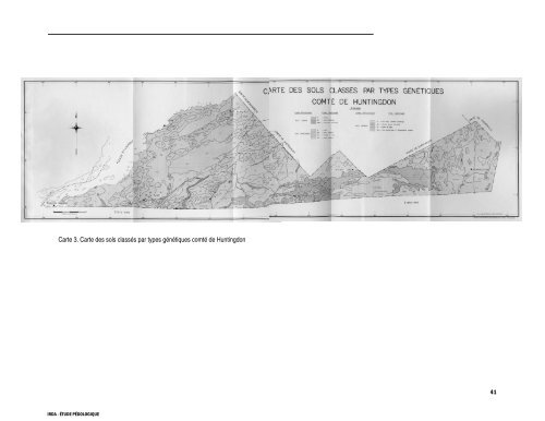 Étude pédologique du comté de Huntingdon et Beauharnois - IRDA