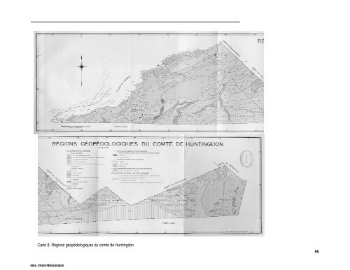 Étude pédologique du comté de Huntingdon et Beauharnois - IRDA