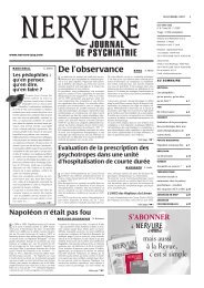 Novembre - Nervure Journal de Psychiatrie