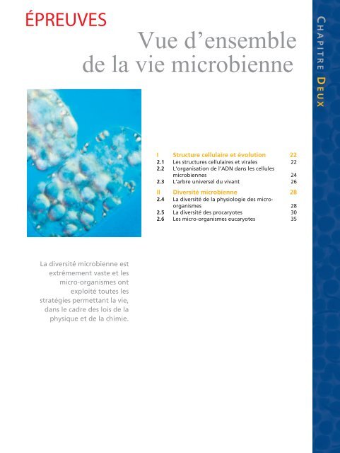 Vue d'ensemble de la vie microbienne - Pearson