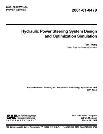 Hydraulic Power Steering System Design and Optimization ... - Delphi