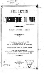 1928 - Académie du Var
