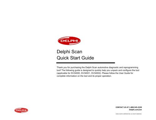 Delphi Scan Quick Start Guide