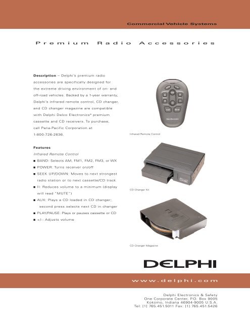 DD04E0636-Prem radio acc - Delphi
