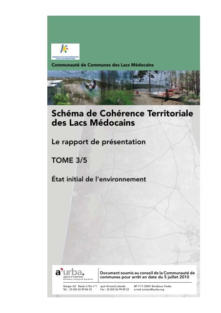 Etat de l'environnement des lacs Médocains - Mairie de Lacanau