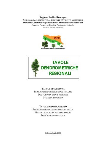 Tavole dendrometriche regionali - Ambiente - Regione Emilia ...