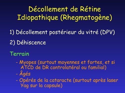 Pathologie des paupières