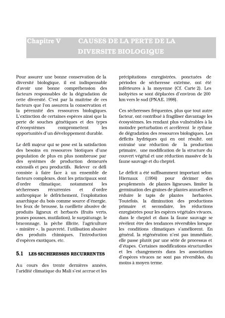 Mali - Convention on Biological Diversity